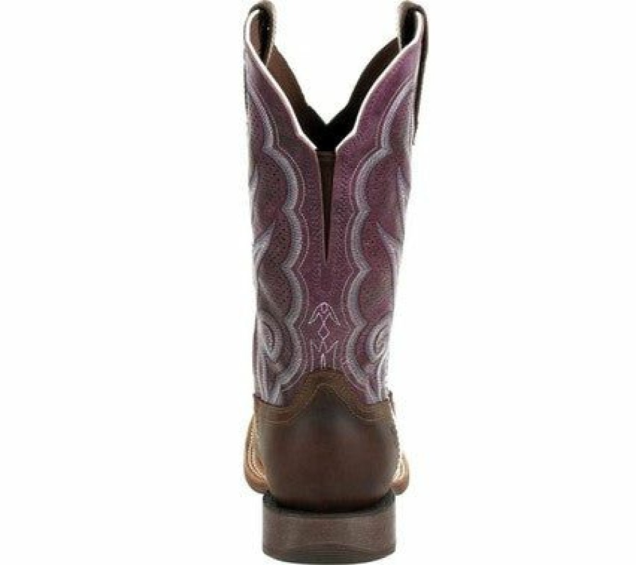 Women'S Boots * | Durango Boots Durango Brown And Plum Lady Rebel Pro Ventilated Boots