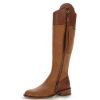 High Boots * | Elegant Camel Leather Riding Boots