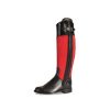 High Boots * | Black And Red Leather Horse Riding Boots For Women