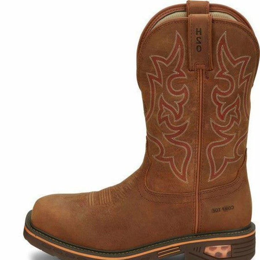 Women'S Boots * | Justin Boot Co. Justin Ladies Rush Square Toe Non Steel Work Boot