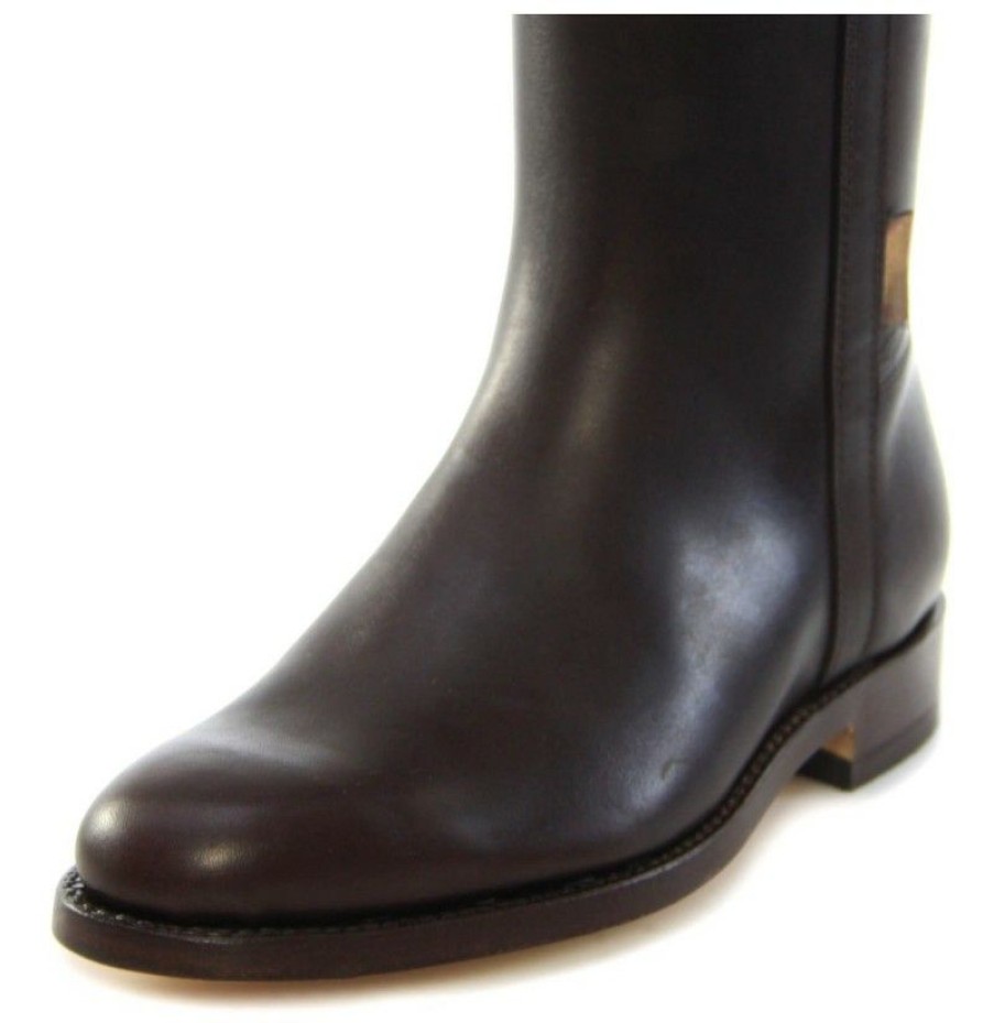 High Boots * | Made To Measure Traditional Brown Leather Riding Boots