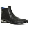 Men'S Ankle Boots * | Trendy Black Snake Ankle Boots For Men