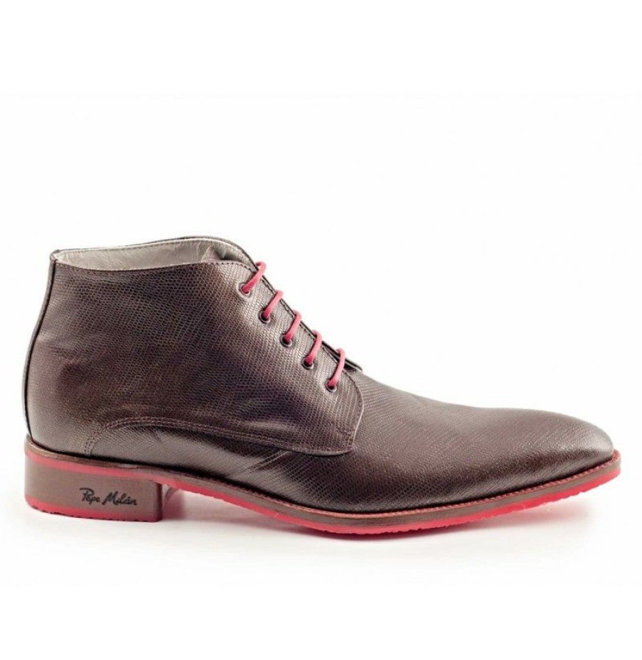 Men'S Ankle Boots * | Chukka Man Brown Leather Trendy Ankle Boots